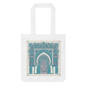 Moroccan Blue Door Decorative Tote Bag