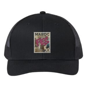 Vintage “Fès – Maroc” Decorative Retro Trucker Cap