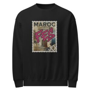 Vintage “Fès – Maroc” Decorative Unisex Sweatshirt