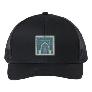 Moroccan Blue Door Decorative Retro Trucker Cap